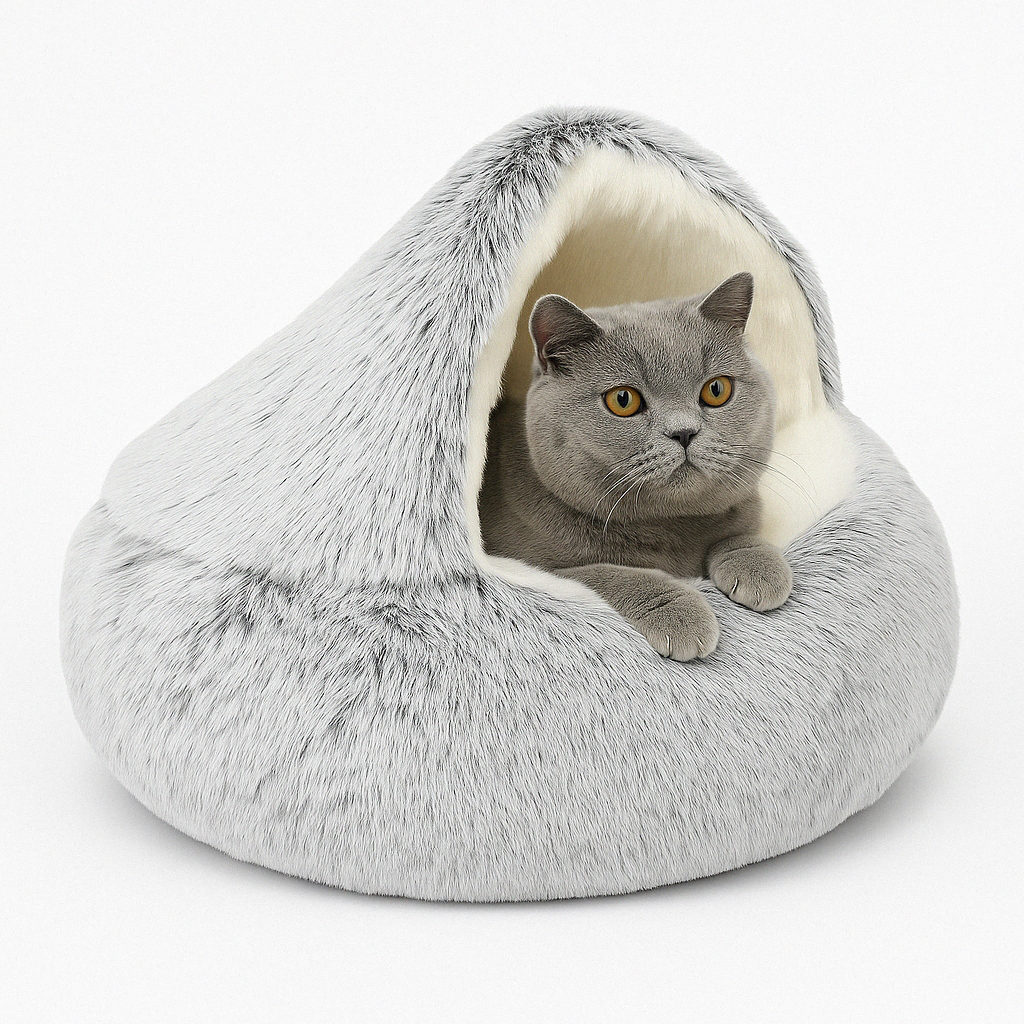 Warmes Bett für ängstliche Katzen Gemütlich