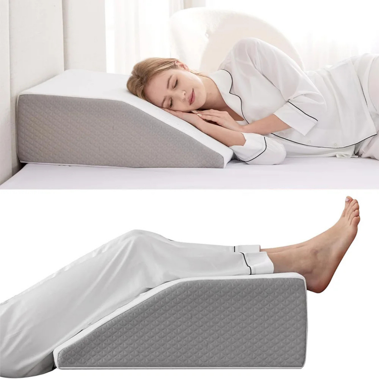 Orthopädisches Beinpolster mit Bett-Erhöhung