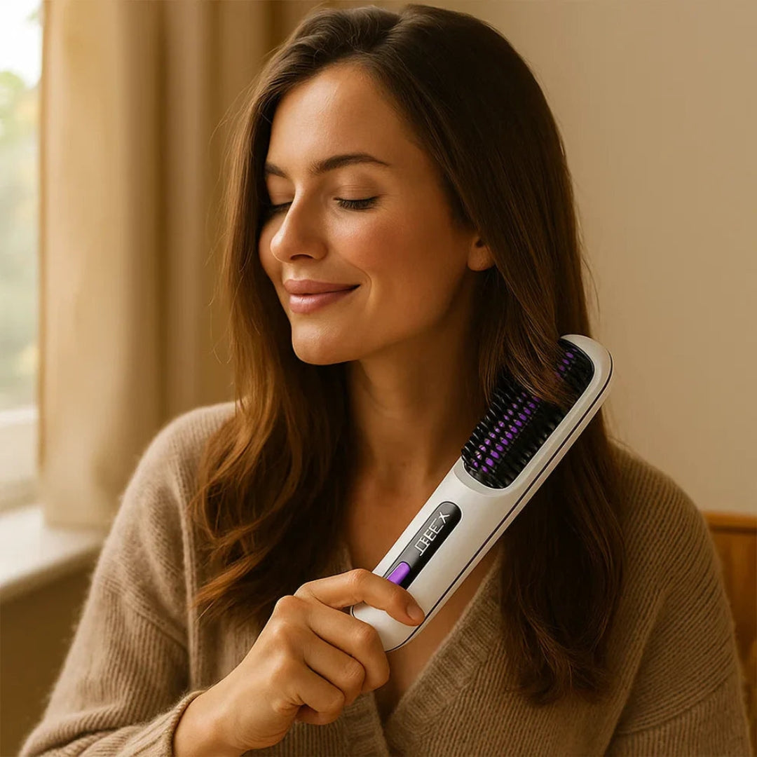 Elektrische Glättbürste – Schnelles Glätten und Anti-Frizz-Glanz