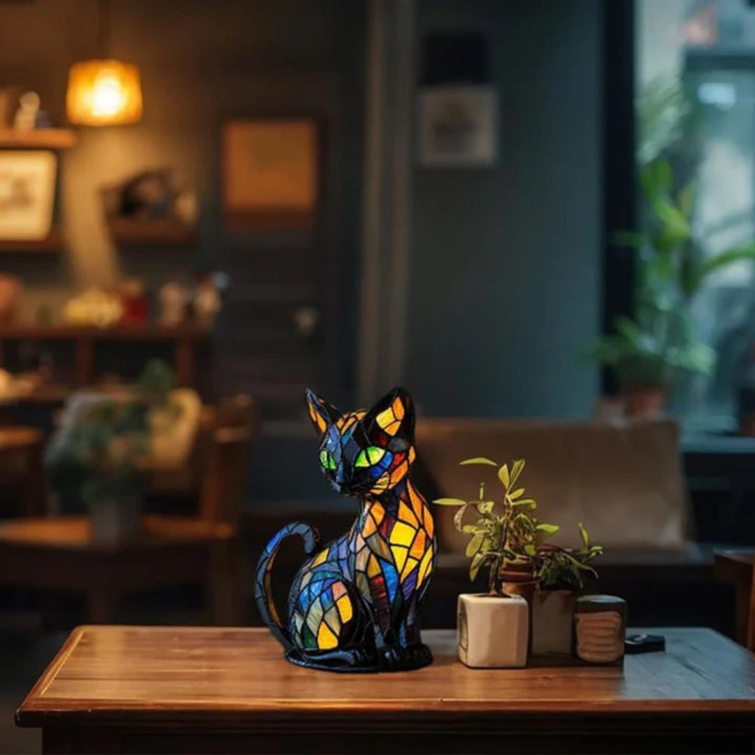 Lustige und Bunte Katzenlampe