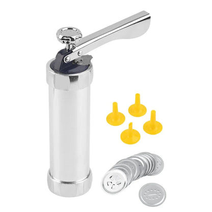 Aluminium-Keksausstecher mit 20 Formen und 4 Aufsätzen