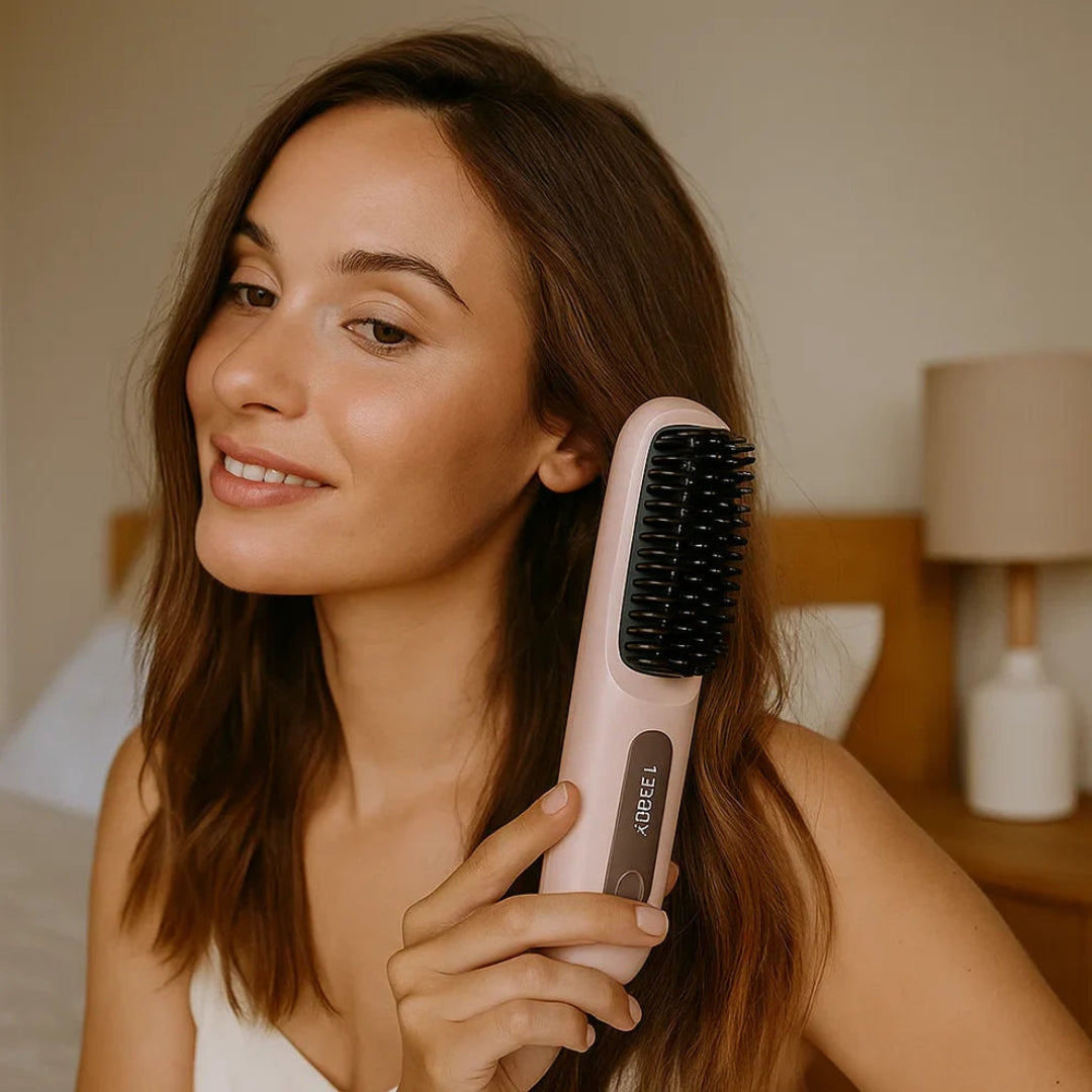 Elektrische Glättbürste – Schnelles Glätten und Anti-Frizz-Glanz