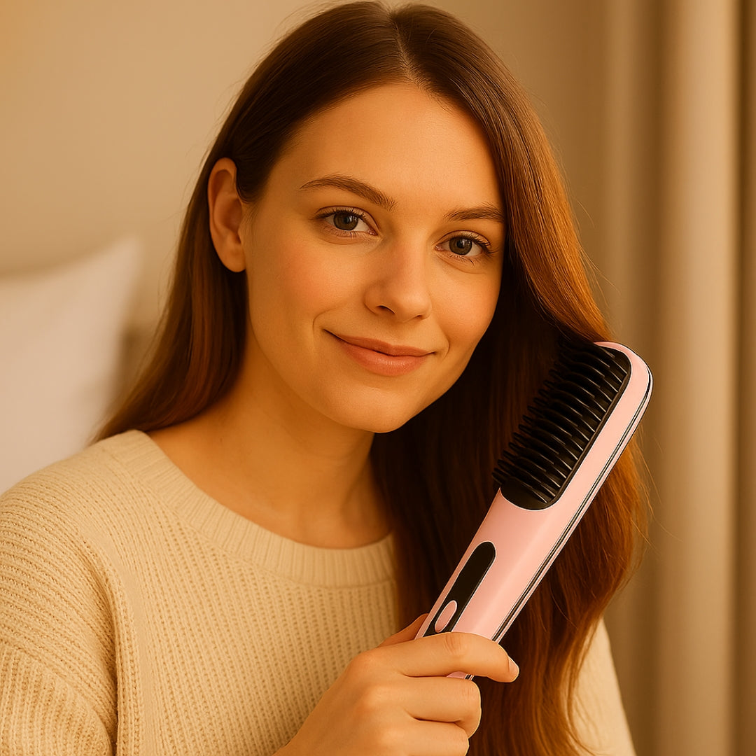 Elektrische Glättbürste – Schnelles Glätten und Anti-Frizz-Glanz
