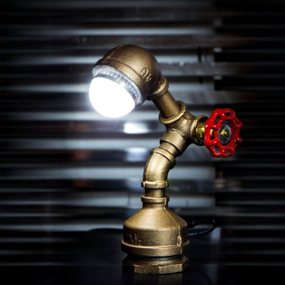 Industrieroboterlampe aus Metall mit mechanischem Schalter