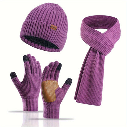 3-teiliges Winterstrick-Set Warm und Bequem