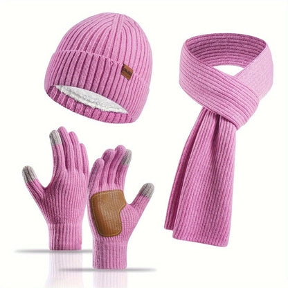 3-teiliges Winterstrick-Set Warm und Bequem