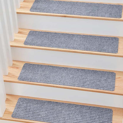 Rutschfeste Treppenläufer Selbsthaftend - 15er Set