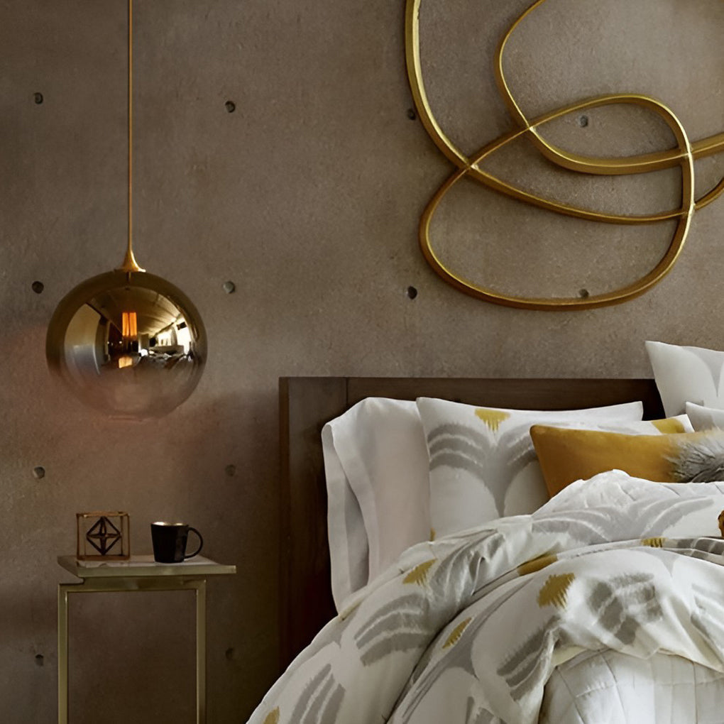 Hängelampe aus Glas mit LED für Wohnzimmer und Küche