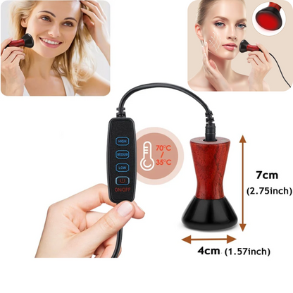 Elektrisches Beheiztes Gua Sha Massagegerät für das Gesicht