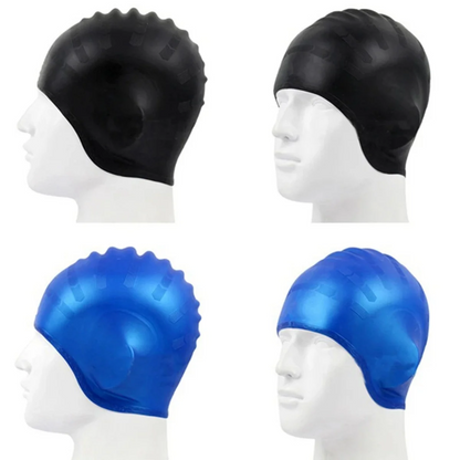 Wasserdichte Duschhaube aus Gummi mit Ohrenschutz