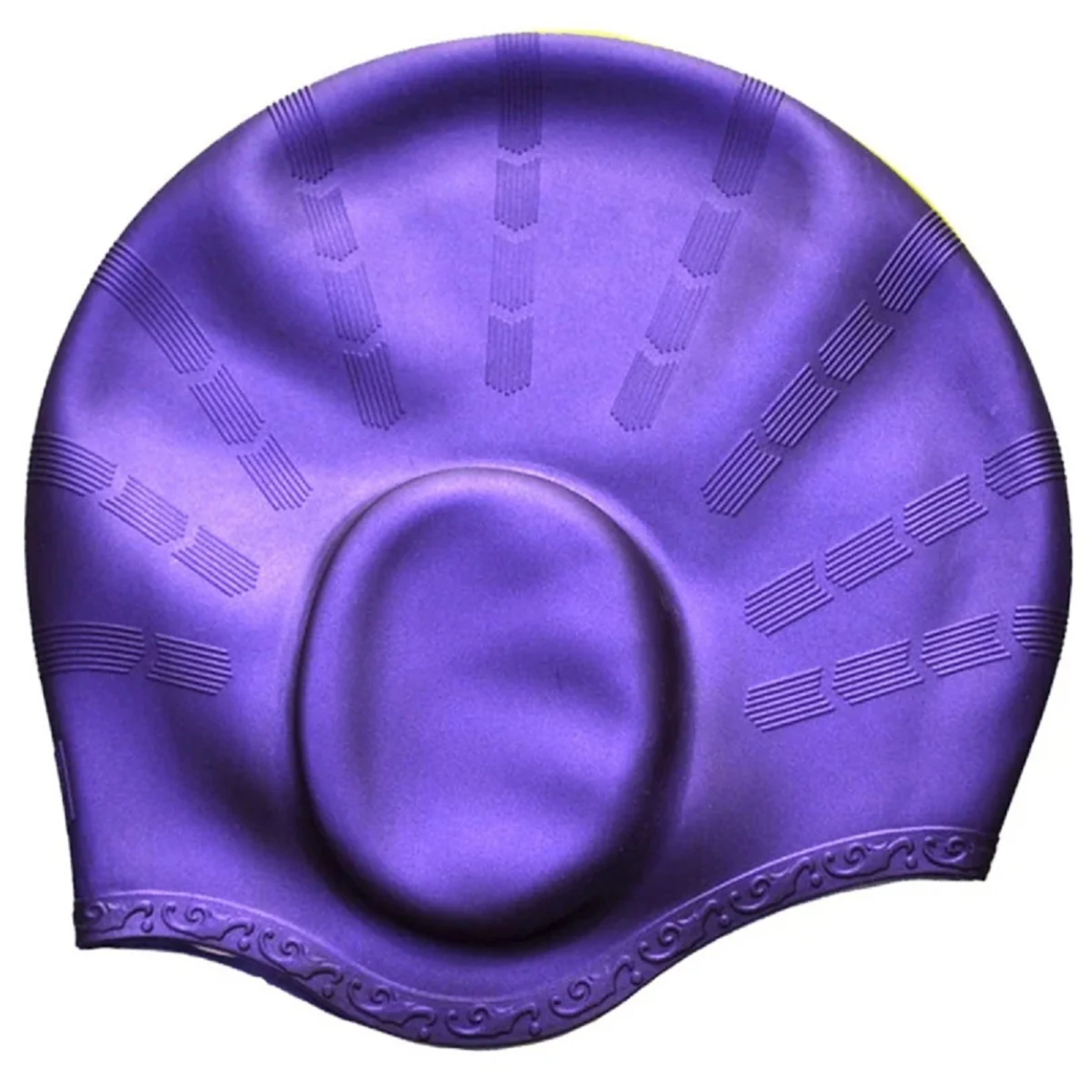 Wasserdichte Duschhaube aus Gummi mit Ohrenschutz