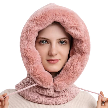 3-in-1 Fleece-Gesichtsmaske mit Schal und Mütze