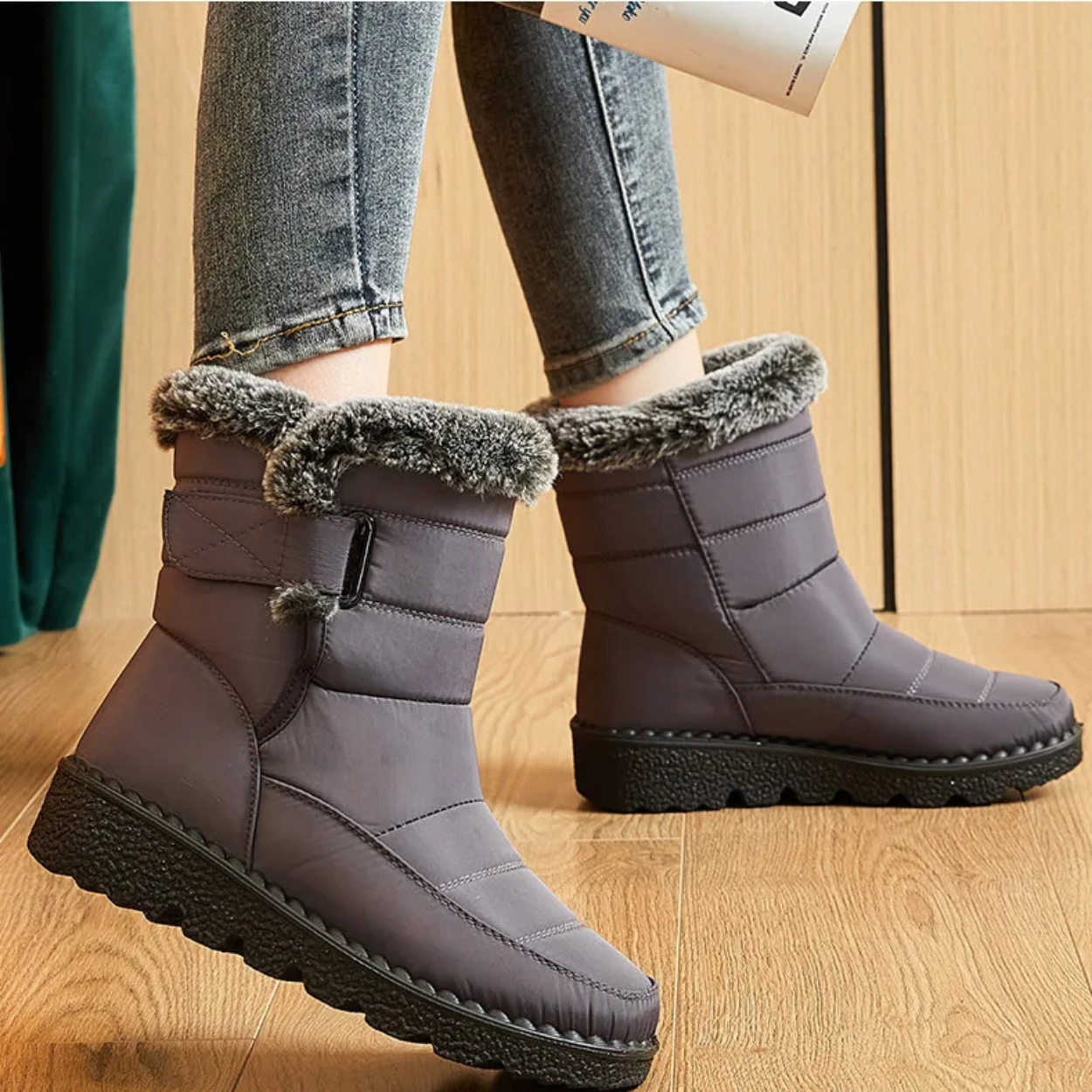 Wasserdichte, beheizbare und bequeme Schneestiefel