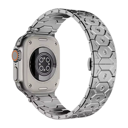 Elegantes schwarzes Metallarmband für Apple Watch