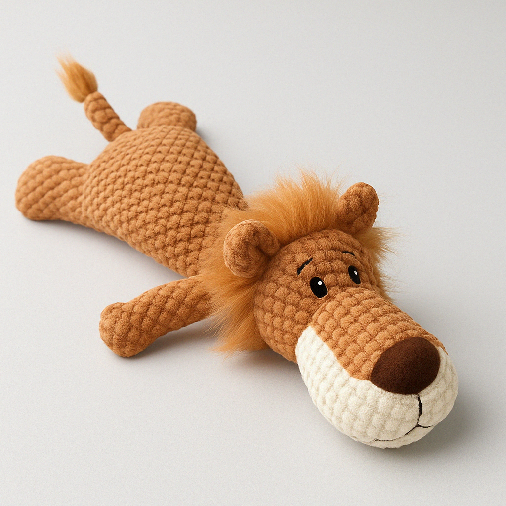 Robustes Plüschspielzeug für Hunde mit eingebauter Pfeife