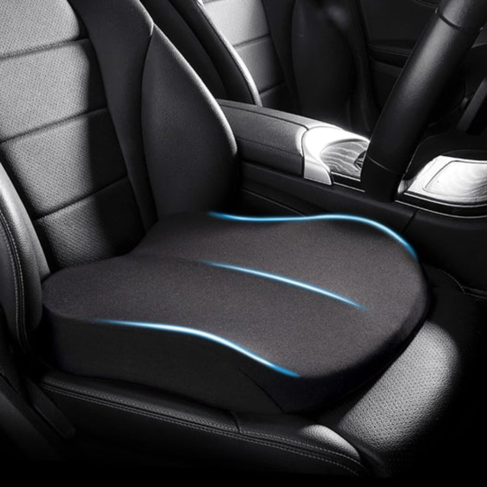 Coussin de Siège Auto Ergonomique à Mémoire de Forme pour un Dos Comfortable - Foivo