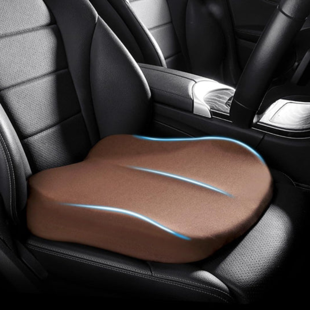 Ergonomisches Autositzkissen mit Formgedächtnis für einen bequemen Rücken