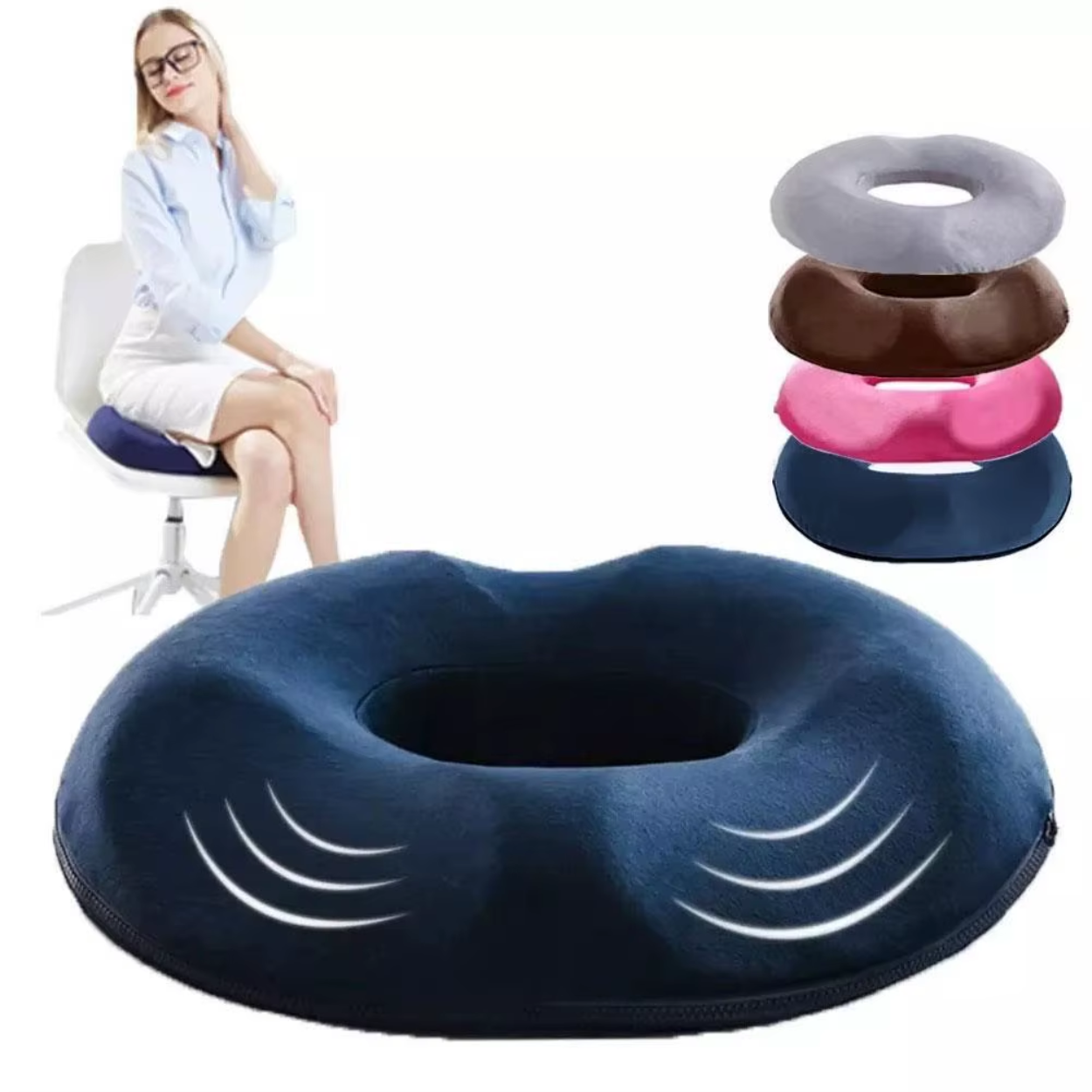 Ergonomisches Lendenstützkissen fürs Büro