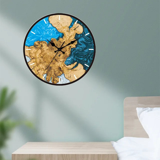 Moderne transparente Acryl-Wanduhr mit Design