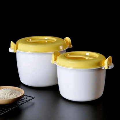 Schneller und praktischer Mikrowellen-Reiskocher