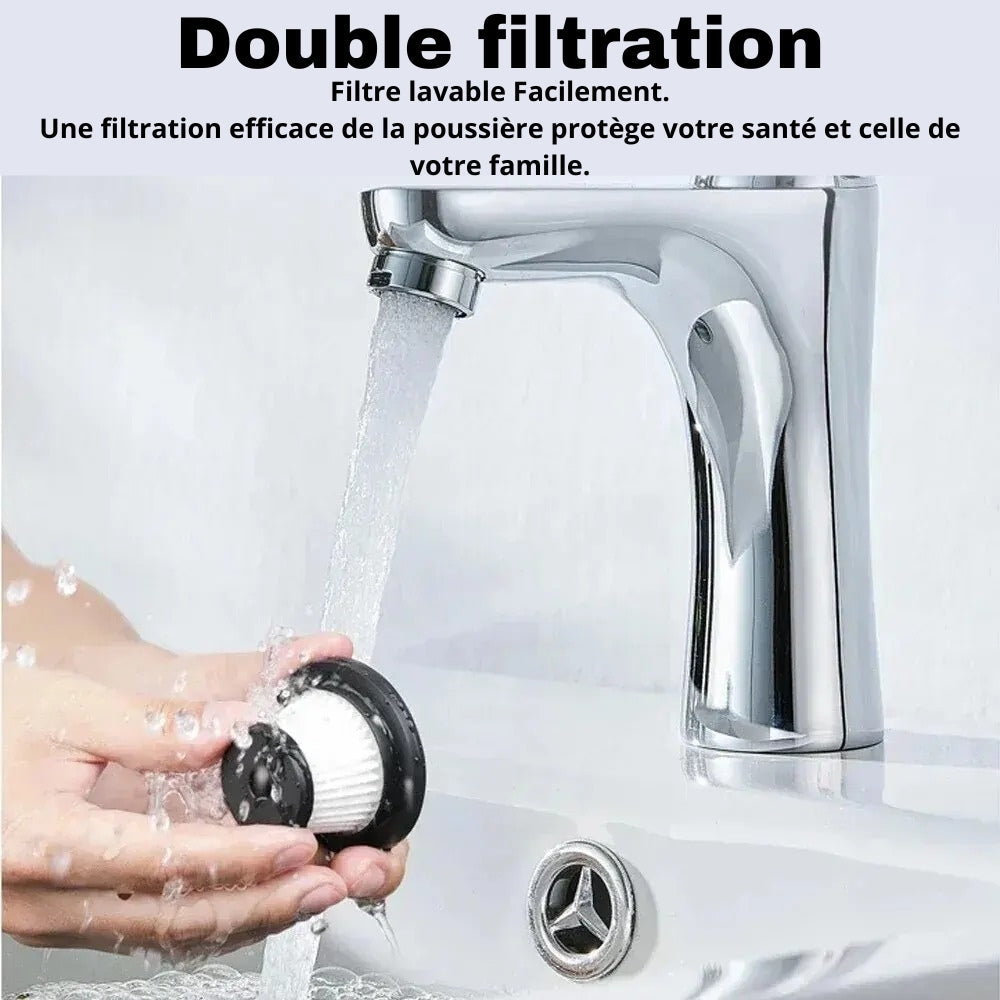 Tragbarer und leistungsstarker Auto-Staubsauger mit Zubehör