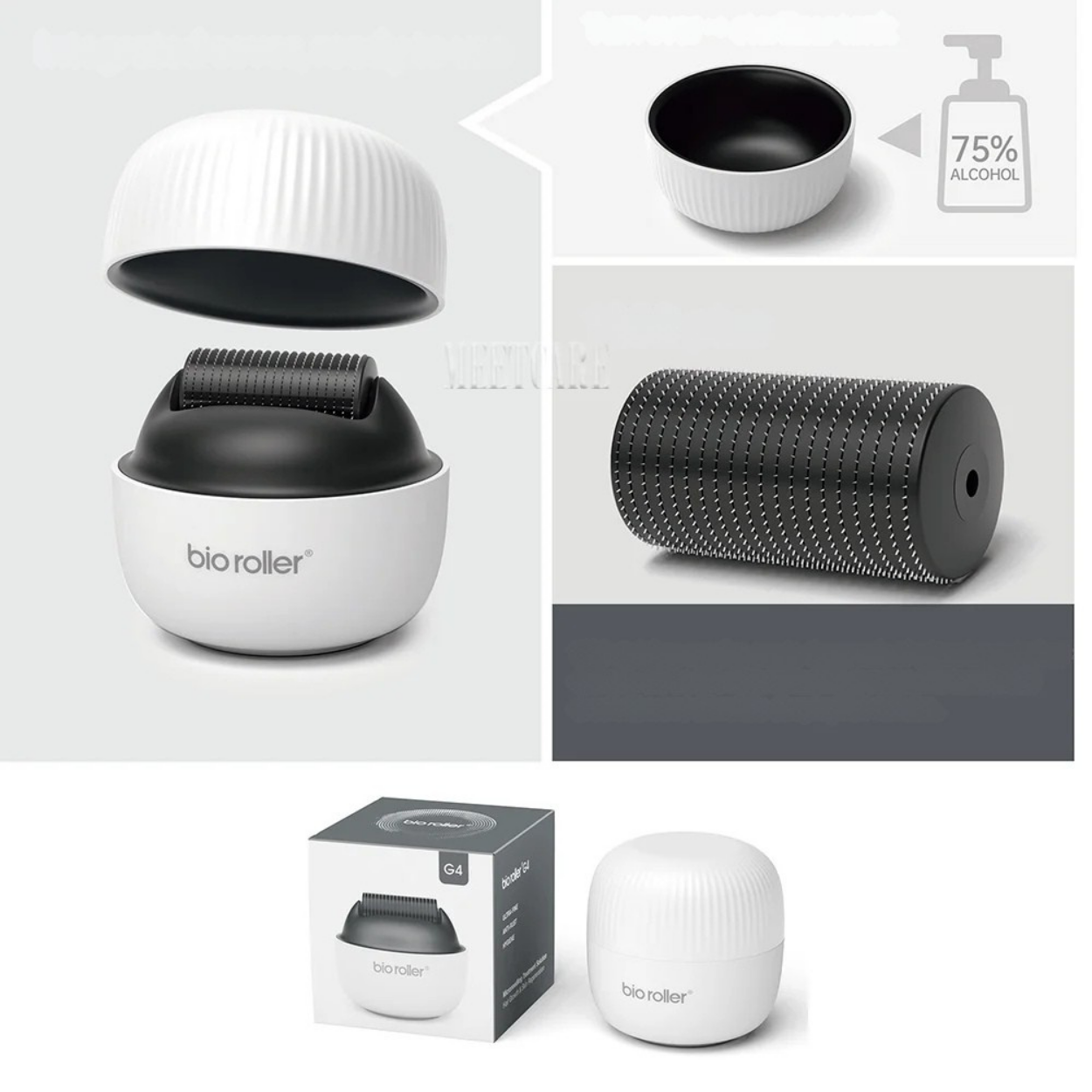 Wiederverwendbarer Titan-Mikronadel-Roller mit 1200 Nadeln