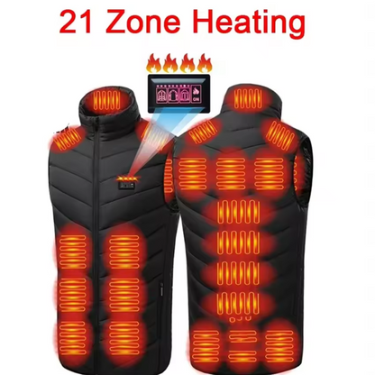 Elektrisch beheizte Daunenjacke mit 21 einstellbaren Wärmezonen