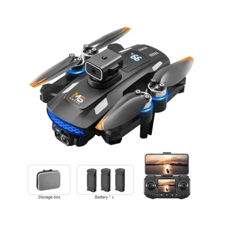 Professioneller 8K-Quadrocopter-Drohne mit FPV-Kamera und WiFi-Fernbedienung mit Bildschirm