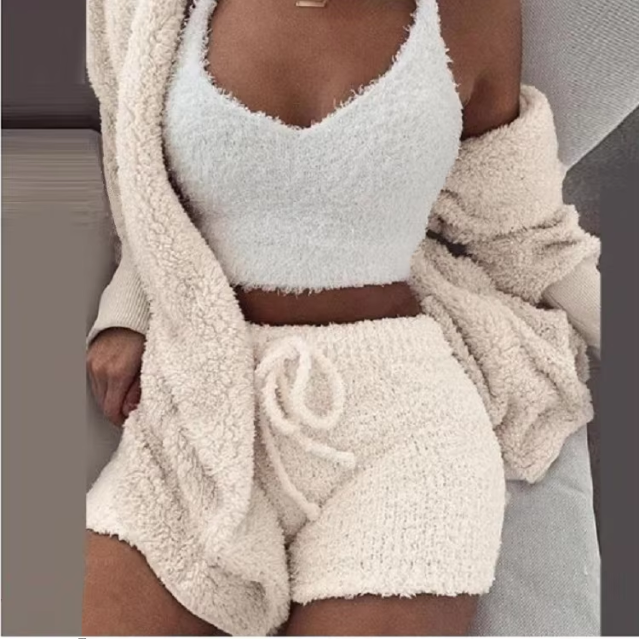 Weicher und bequemer Damen-Pyjama für Zuhause