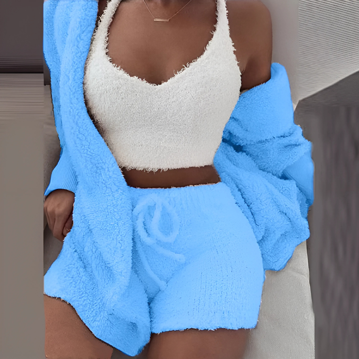 Weicher und bequemer Damen-Pyjama für Zuhause
