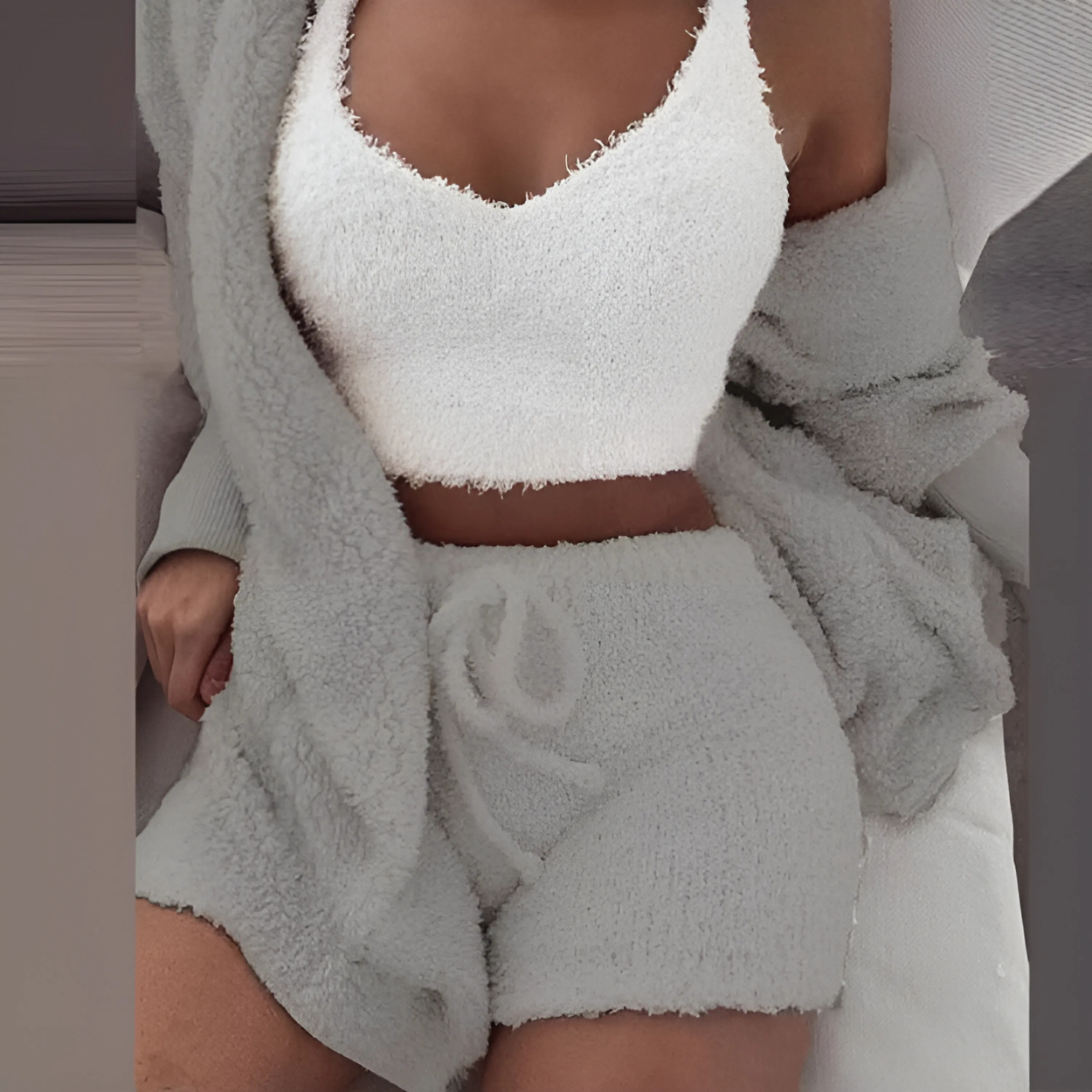 Weicher und bequemer Damen-Pyjama für Zuhause