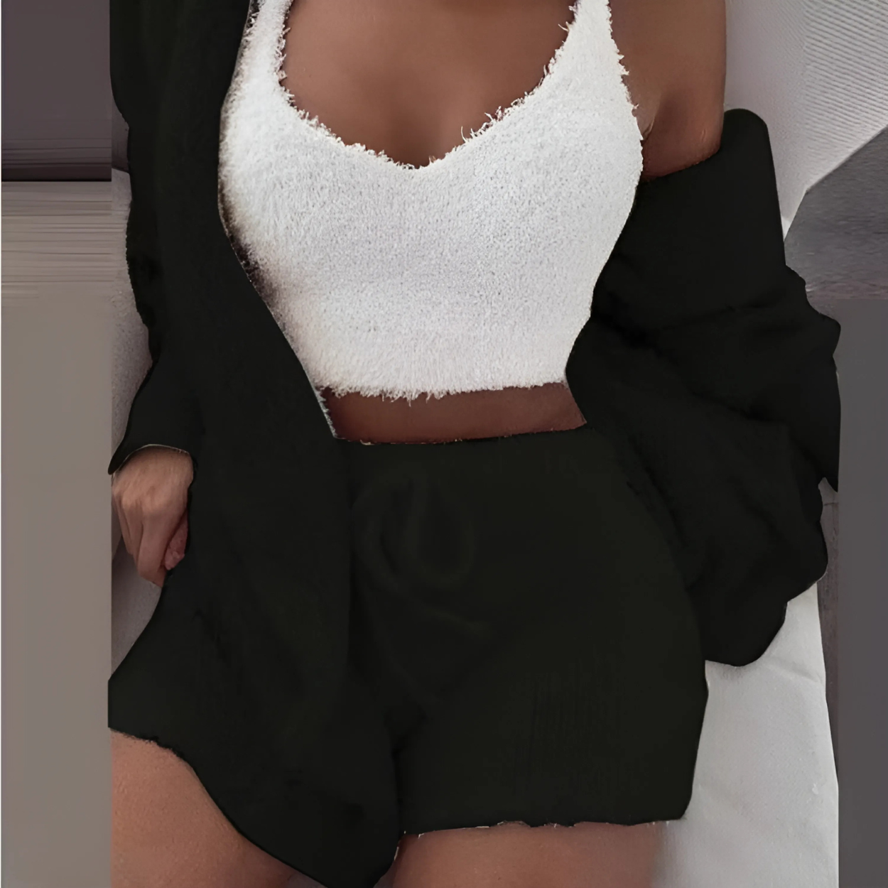 Weicher und bequemer Damen-Pyjama für Zuhause
