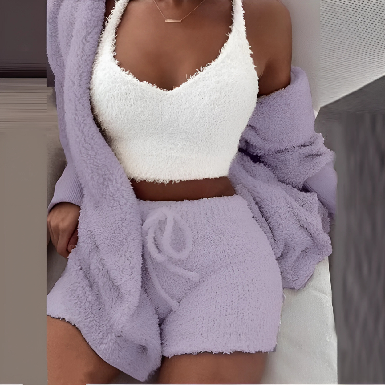 Weicher und bequemer Damen-Pyjama für Zuhause