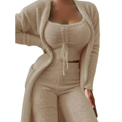 Weicher und bequemer Samt-Pyjama für Damen