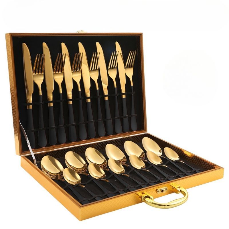 Elegante Edelstahl-Küchenutensilien 24 Teile