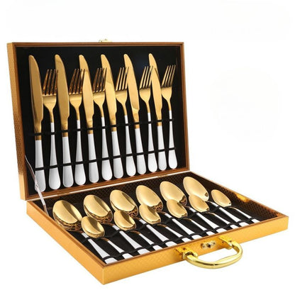 Elegante Edelstahl-Küchenutensilien 24 Teile