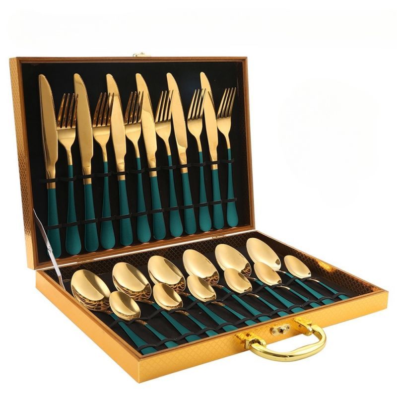 Elegante Edelstahl-Küchenutensilien 24 Teile
