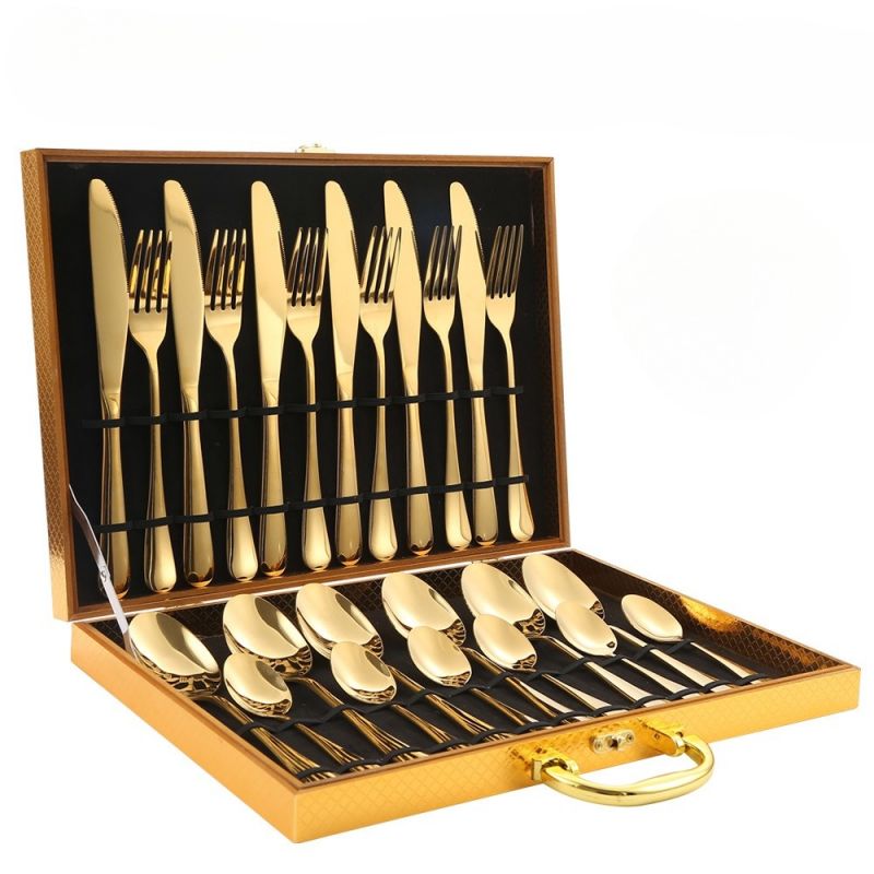 Elegante Edelstahl-Küchenutensilien 24 Teile