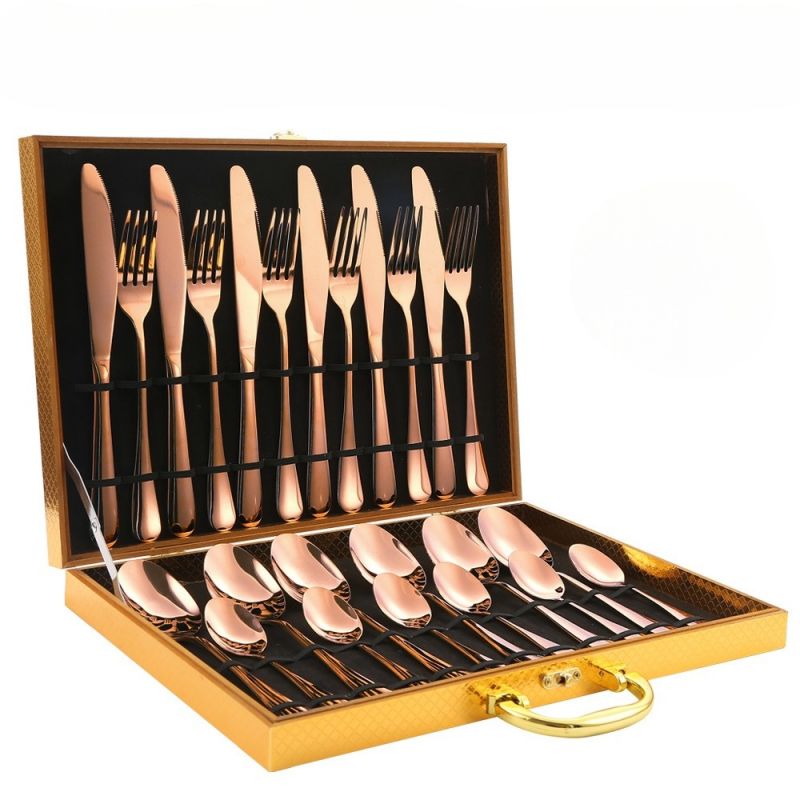 Elegante Edelstahl-Küchenutensilien 24 Teile
