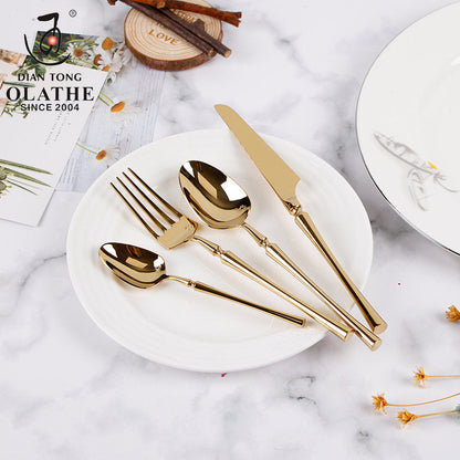 Elegante Edelstahl-Küchenutensilien 24 Teile