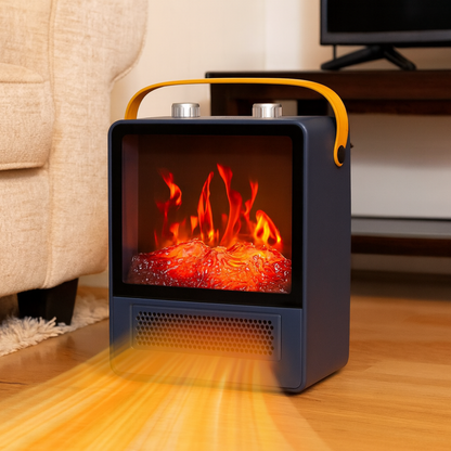 Elektrischer Kamin mit realistischer Flamme und ansprechendem Design