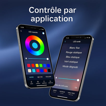 LED-Fußmatte für Auto – Hochwertige Innenbeleuchtung