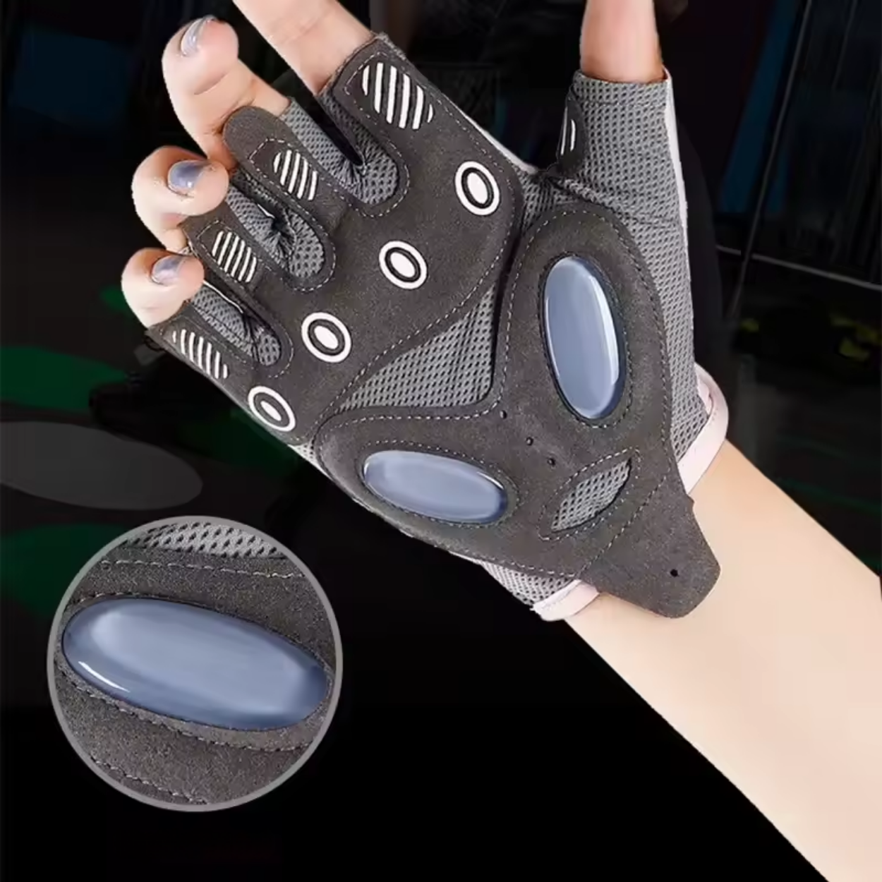 Atmungsaktive Sporthandschuhe mit Grip für Krafttraining