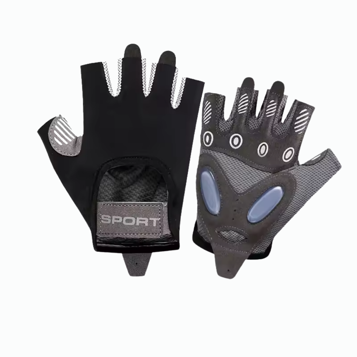 Atmungsaktive Sporthandschuhe mit Grip für Krafttraining