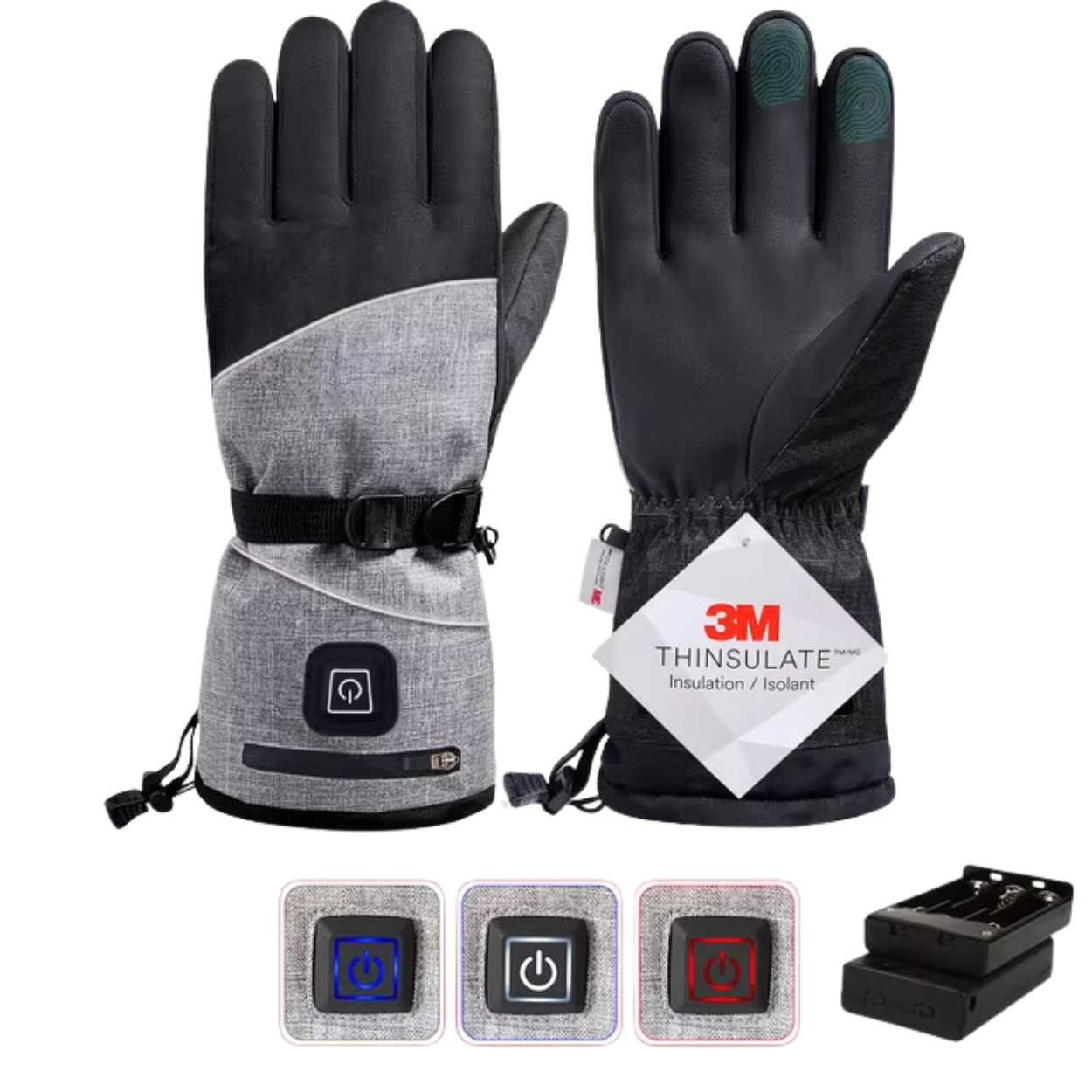Elektrische, beheizbare Handschuhe für Herren und Damen