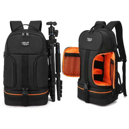 Professioneller Foto-Rucksack mit Kamera-Fach und Stativhalterung