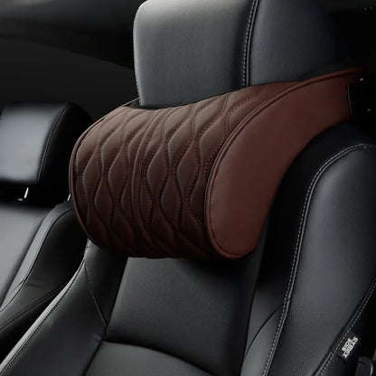 Bequeme Nackenstütze aus Kunstleder für das Auto