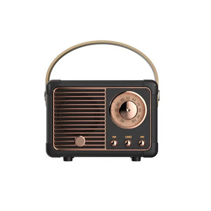 Kompakter Bluetooth-Lautsprecher im Retro-Stil
