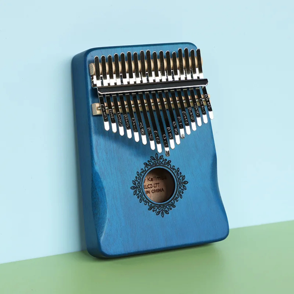 Tragbare 17-Tasten Holz-Kalimba mit Daumenklavier