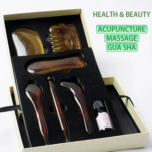 Gua Sha Massage-Set 7-teilig Komplett